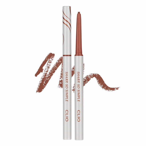 CLIO Sharp So Simple Waterproof Pencil Liner (Rose, Coral, Brown and Creamy)