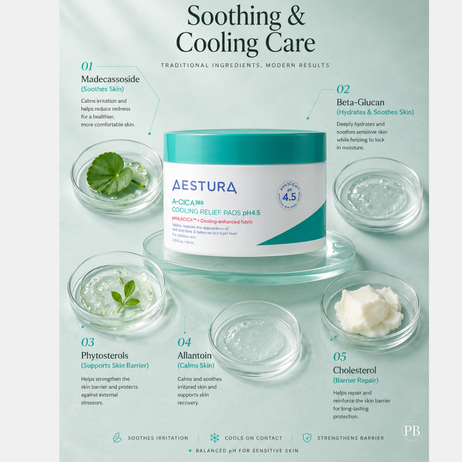 AESTURA A-Cica365 Cooling Relief Pads pH4.5 60P