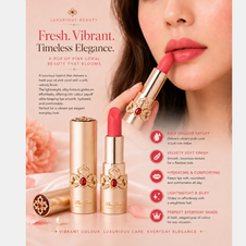 O HUI The First Geniture Sheer Velvet Lipstick - Pink Coral