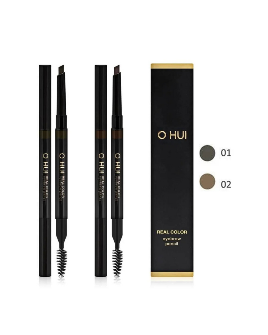 O HUI Real Color Eyebrow Pencil No. 01 and 02