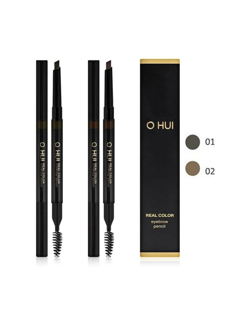 O HUI Real Color Eyebrow Pencil No. 01 and 02