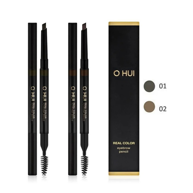 O HUI Real Color Eyebrow Pencil No. 01 and 02