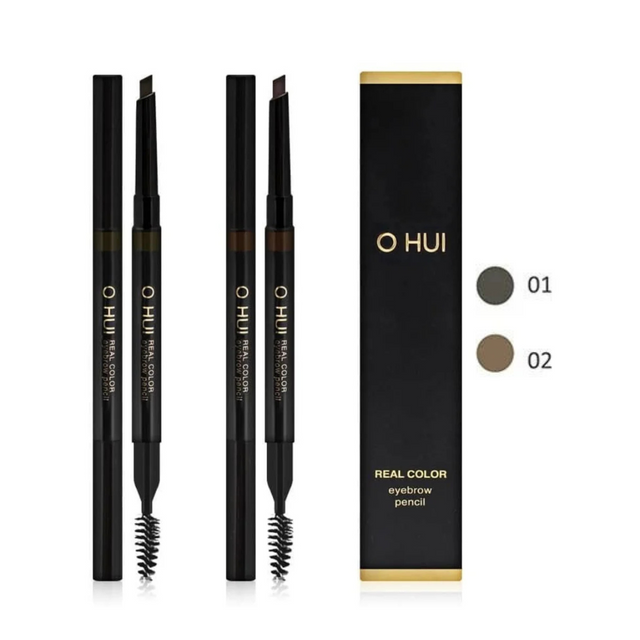 O HUI Real Color Eyebrow Pencil No. 01 and 02